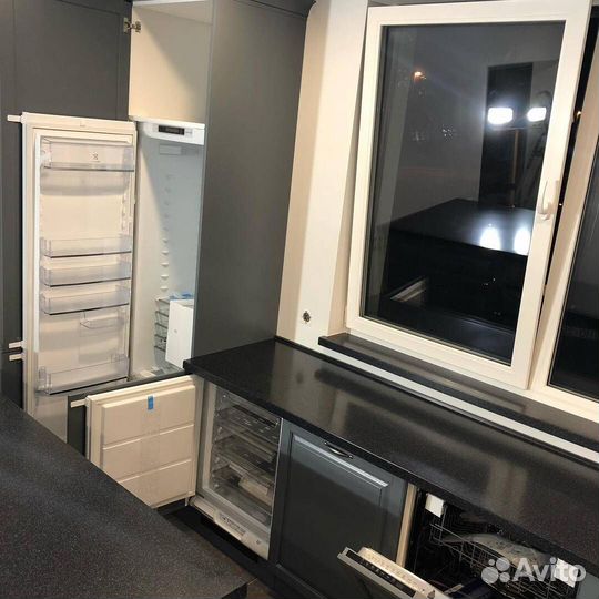 Новая кухня Фасады эмаль с фрезеровкой