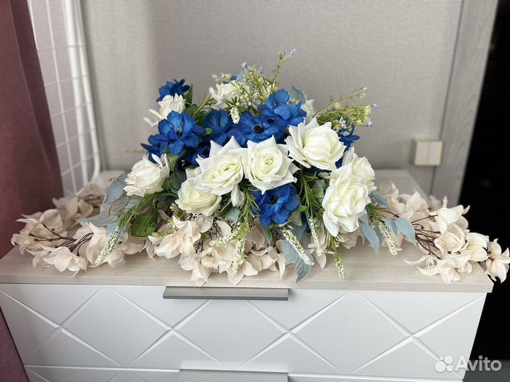 Цветочная композиция на свадебный президиум