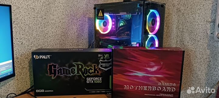 Игровой пк 12 ядер/16Gb / gtx 1080 8 Gb / SSD 512G