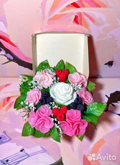 Букет из мыла ручной работы