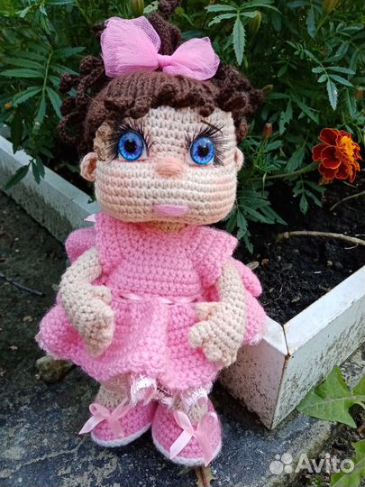 Вязаная Кукла ручной работы