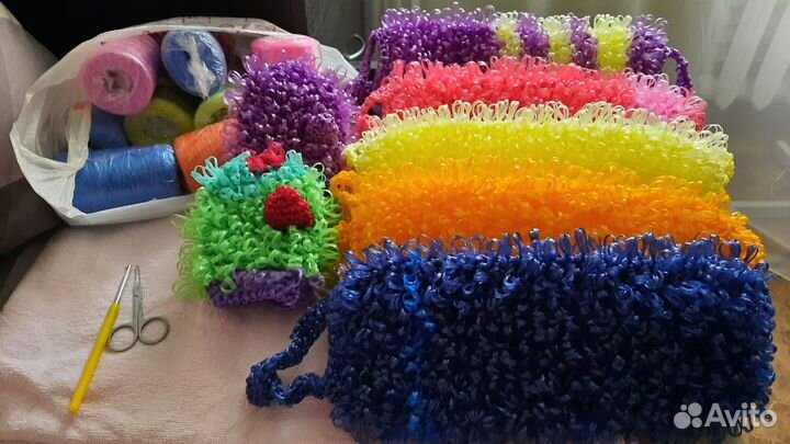 Мочалка ручной работы