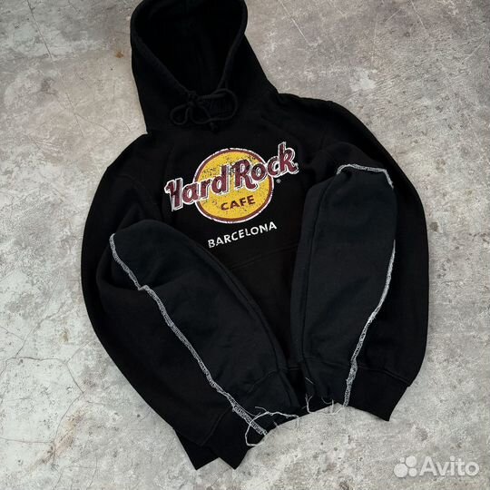 Апсайкл Худи Hard Rock (Prototype, Vetements type)