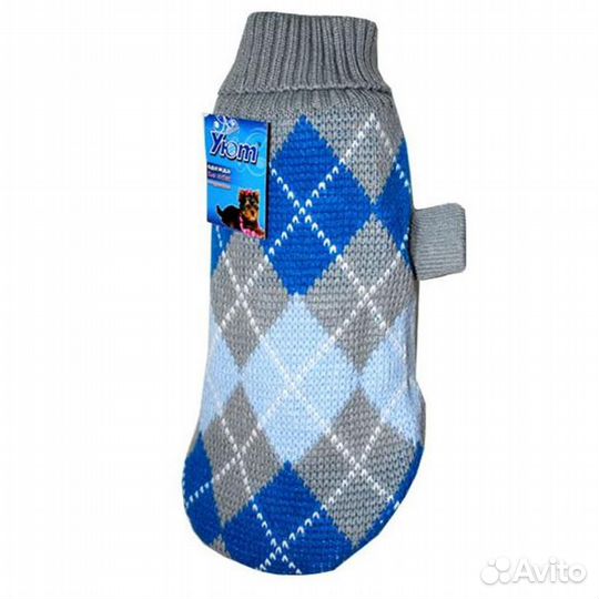 88721 Уют Свитер синий ромб 25 см, размер С, тм Ую