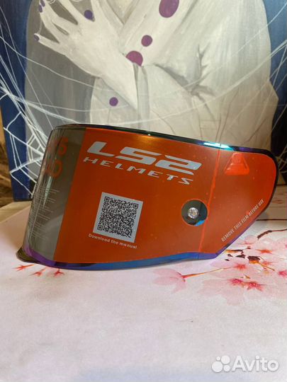 Затемнённый, зеркальный визор(иридий) для ls ff353