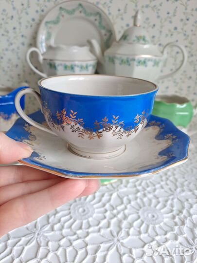 Фарфор Рига RPF PFF, Рубенс, винтаж