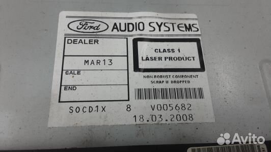 Магнитола ford C-MAX 1 (KBR04I401)