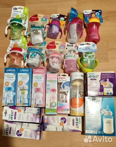 Бутылочки avent medela pigeon lovi chicco browns