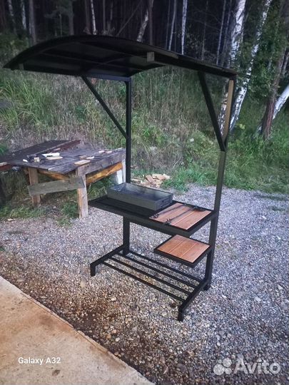 Мангал с крышей