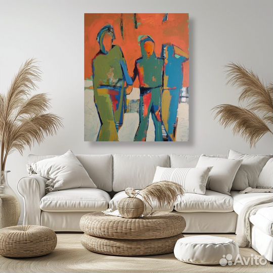 Картина абстракция Большая картина в подарок