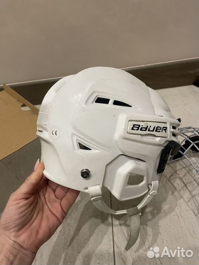 Шлем хоккейный бу детский bauer с маской YTH