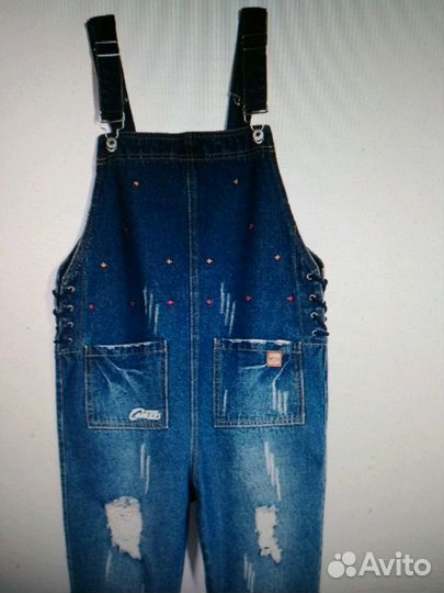 Джинсовый комбинезон для беременных