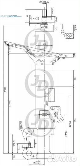 Амортизатор передний правый JAS0030 just drive