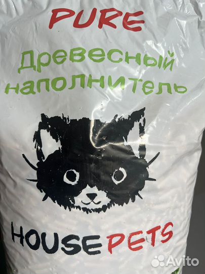 Древесный наполнитель для домашних питомцев