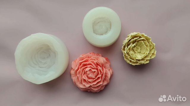 Формы для свечей пионы
