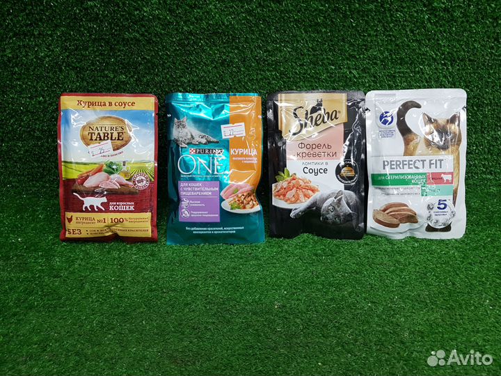 Влажный корм для кошек в ассортименте