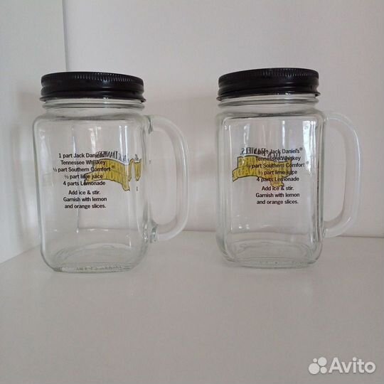 Банка стеклянная для коктейля jack daniels