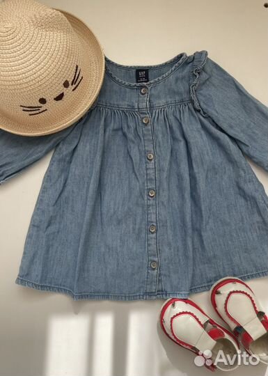 Джинсовое платье для девочки 80 86