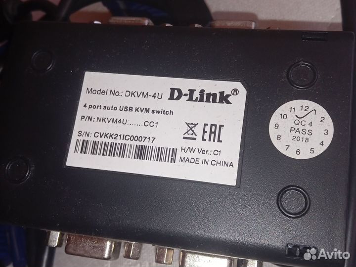 Переключатель d-link dkvm-4u