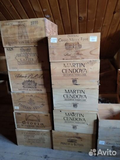 Деревянные винные ящики