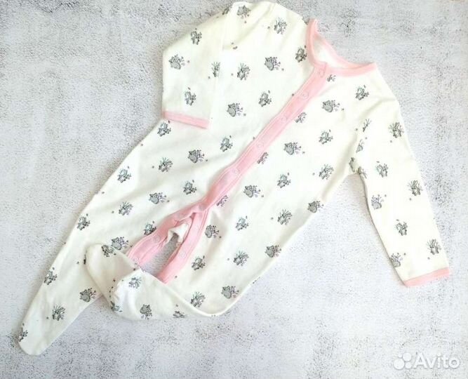 Вещи на девочку 6-9 месяцев (68-74 см), пакетами