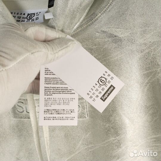 Худи supreme x maison margiela темное