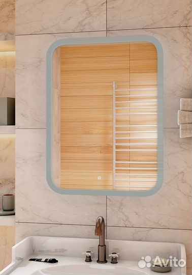 Зеркало в ванную Calypso Glamour LED 50х70 см