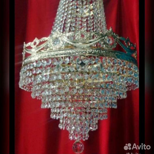 Люстра хрустальная ссср,чехия,чехословакия