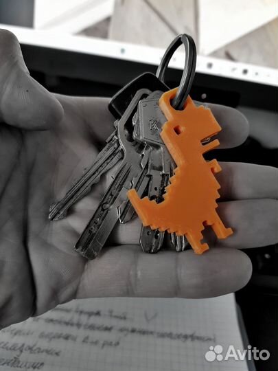 Брелок динозавр Google