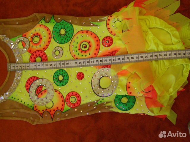 Купальник для художественной гимнастики, 128 рост