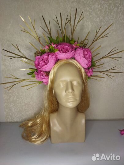 Ободок с Пионами