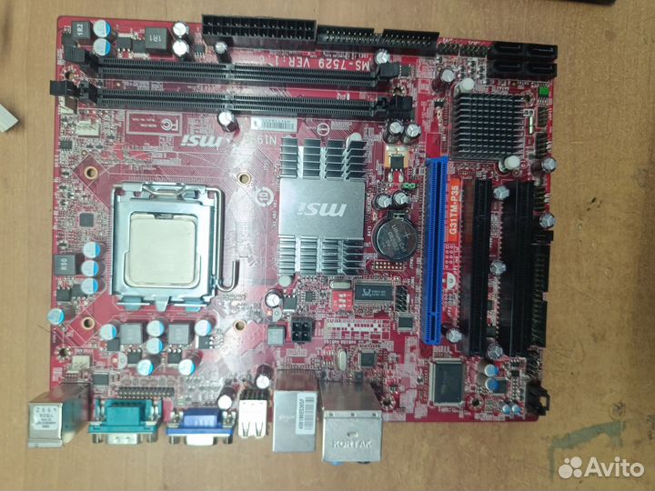 Материнская плата с процессором