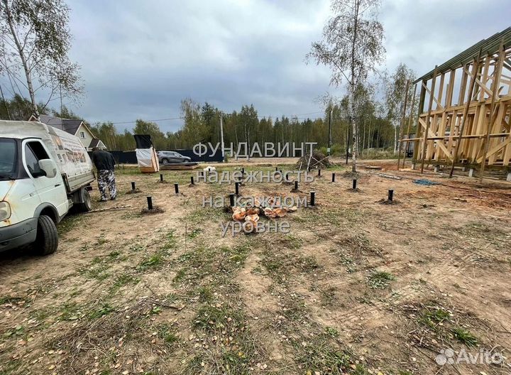 Установка винтовых свай
