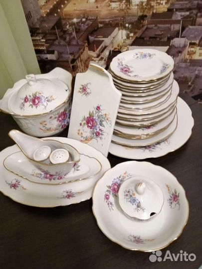 Сервиз столовый с супницей бу