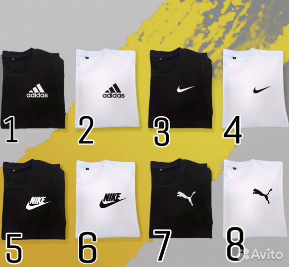 Nike adidas sale puma t shirt