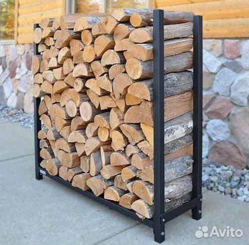 Поленница (дровница) в стиле лофт