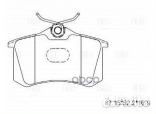 Колодки тормозные дисковые зад LCV PF 1871