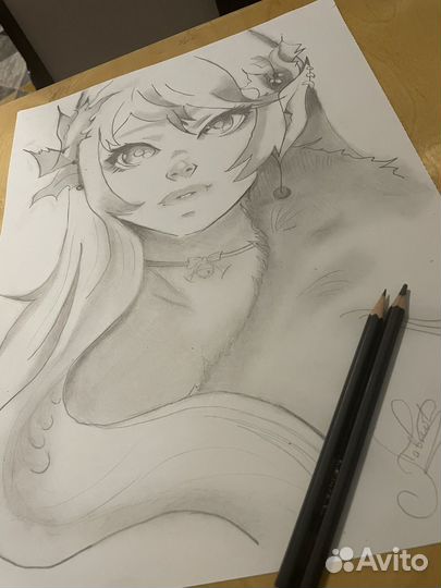 Картина карондашом