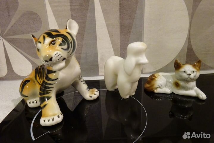 Статуэтки фарфор, натуральный камень