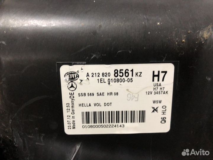 Фара левая mercedes w212 e212 е212