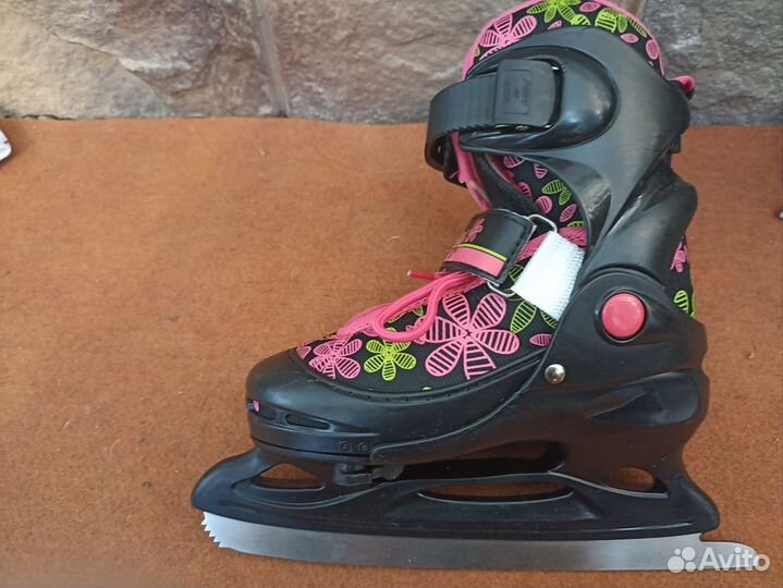 Коньки раздвижные tech team 30-33(S)