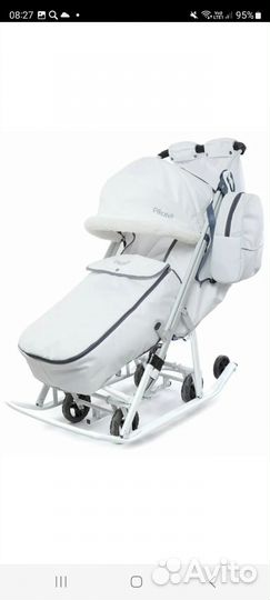 Детские санки коляска