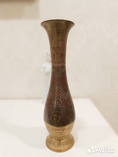 Ваза латунь 34 см