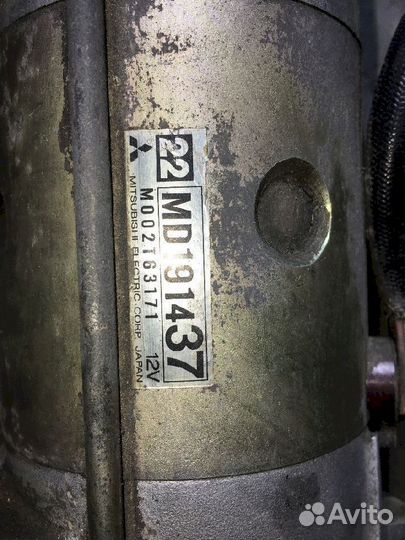 Стартер 4D68T Mitsubishi Chariot N48W MD191437