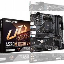 Материнская плата gigabyte A520M DS3H V2, SocketAM4, AMD A520, mATX, Ret