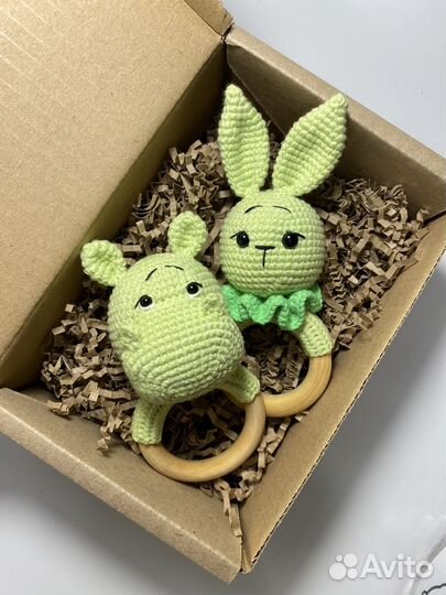 Вязаные погремушки