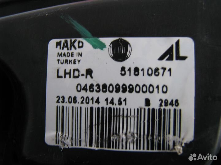 Fiat Doblo фара левая правая передняя 2010-2014