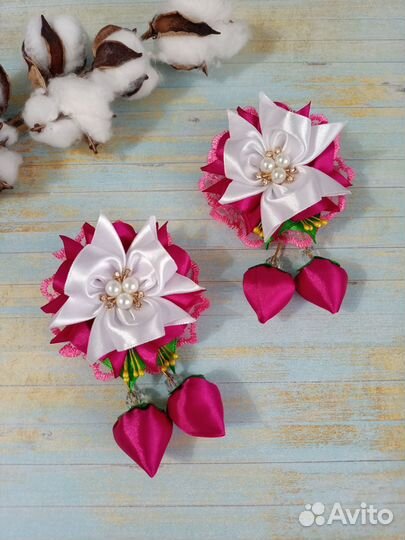 Резиночки для волос. Бантики