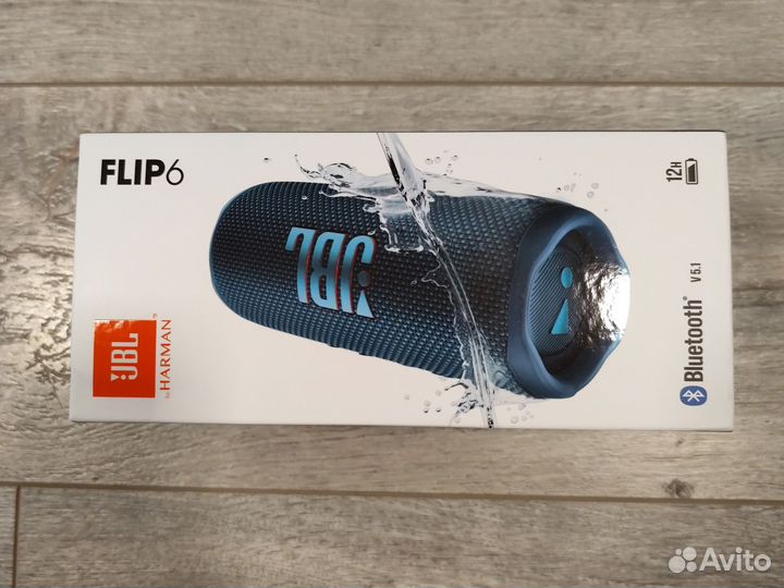 JBL Flip 6 портативная колонка синяя