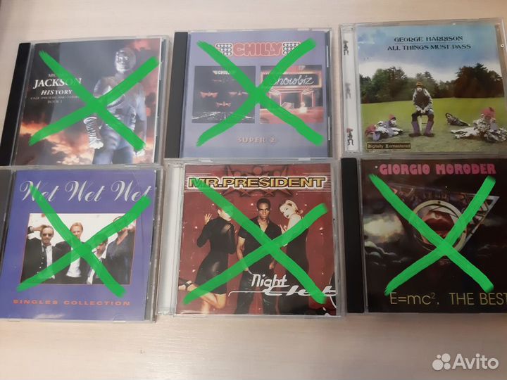 CD диски, популярная музыка, рок